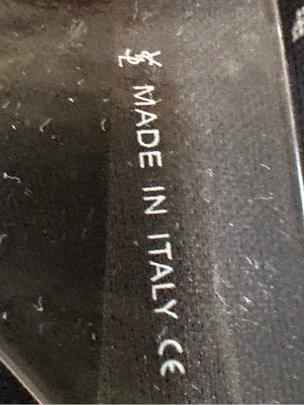 Yves Saint Laurent Black Sunglasses Arm with 'Made in Italy' Detail - Picture 3 of 7